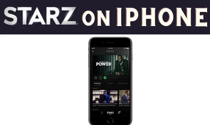 Add STARZ to iPhone