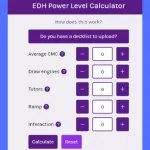 EDH Power Level Calculator